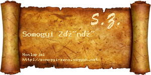Somogyi Zénó névjegykártya
