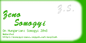 zeno somogyi business card